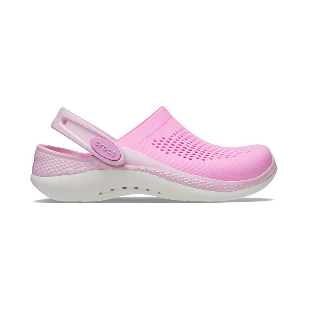 Crocs Sandalia Niños Literide Clog Rosa/Gris/Blanco