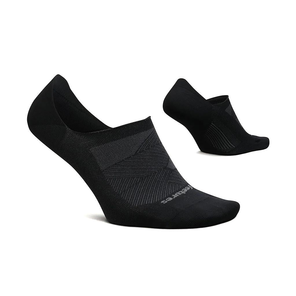 E7511593 Feetures Medias Unisex Running Elite Invisible Black