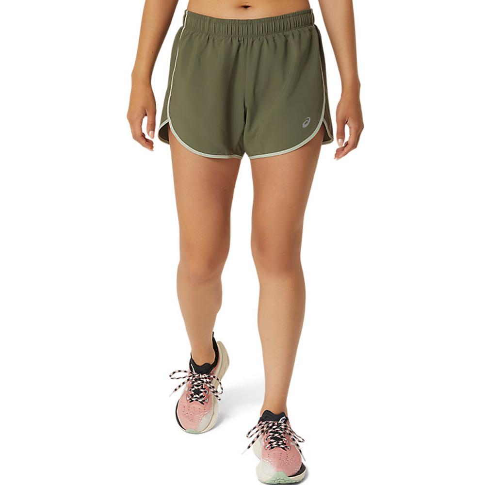 Asics Shorts Femenino Running Icon 4In Short Mantle Green