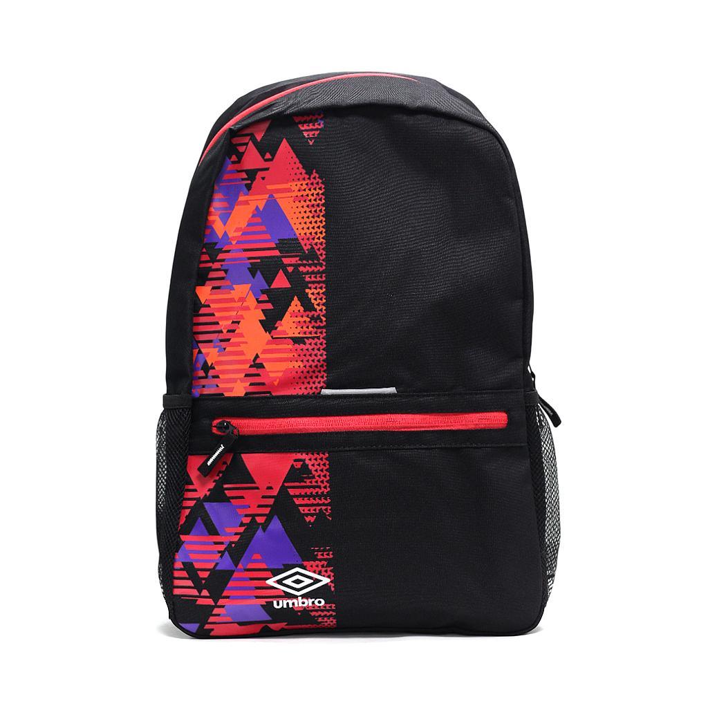 31018U-MUJ Umbro Mochilas Unisex Futbol Formation Backpack Black/White/Red /Purple