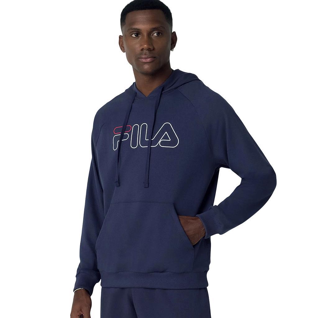 Fila Canguros Masculino Moda Hoody Letter Outline Light Navy