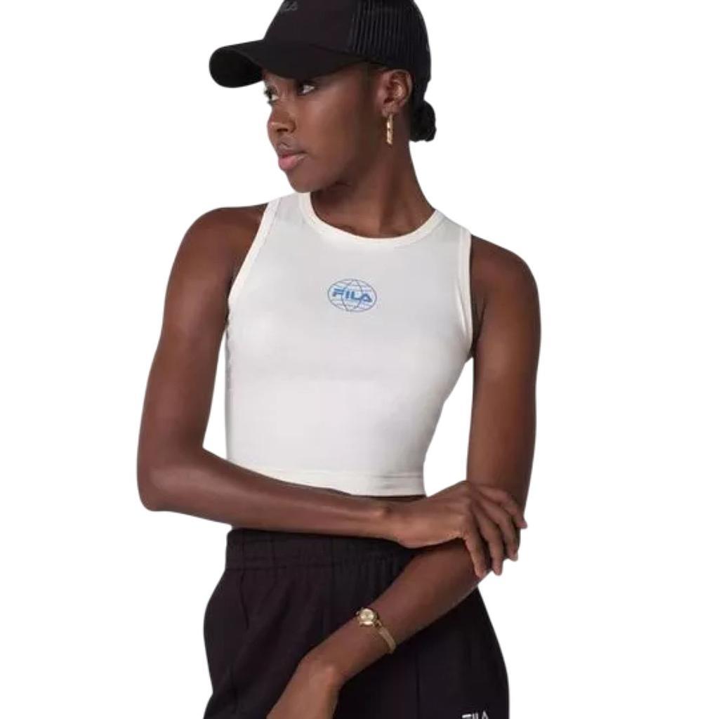 Fila Musculosas Femenino Moda One World Off White Gardenia