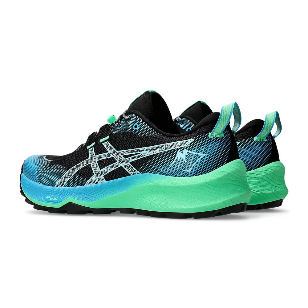 Asics Deportivos Masculino Running Gel Trabuco 12 Black/Bright Cyan