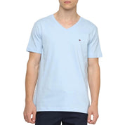 Tommy Hilfiger T-Shirt Masculino Wcc Essential Cotton Vneck T Frosty Jade