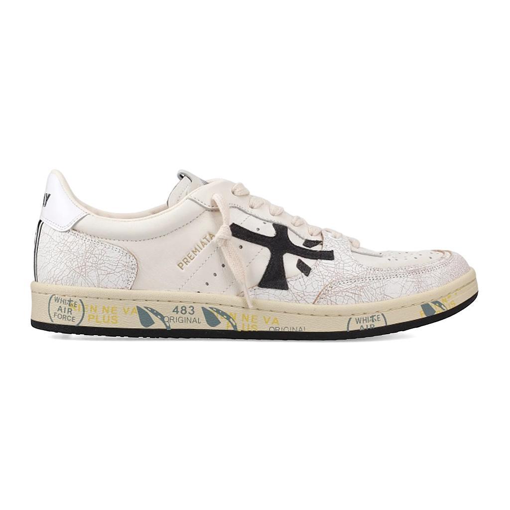 Premiata Lifestyle Masculino Moda Bskt Clay Offwhite/Black