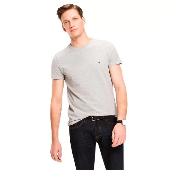 Remera Masculino Tommy Hilfiger Solid Gris