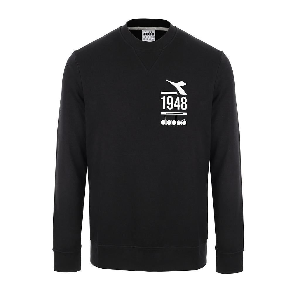 Diadora Sueter Masculino Moda Sweatshirt Crew Ess. Sports Black