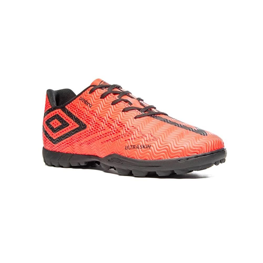 Umbro Futbol Society Masculino Ultraskin Coral/Negro/Rojo