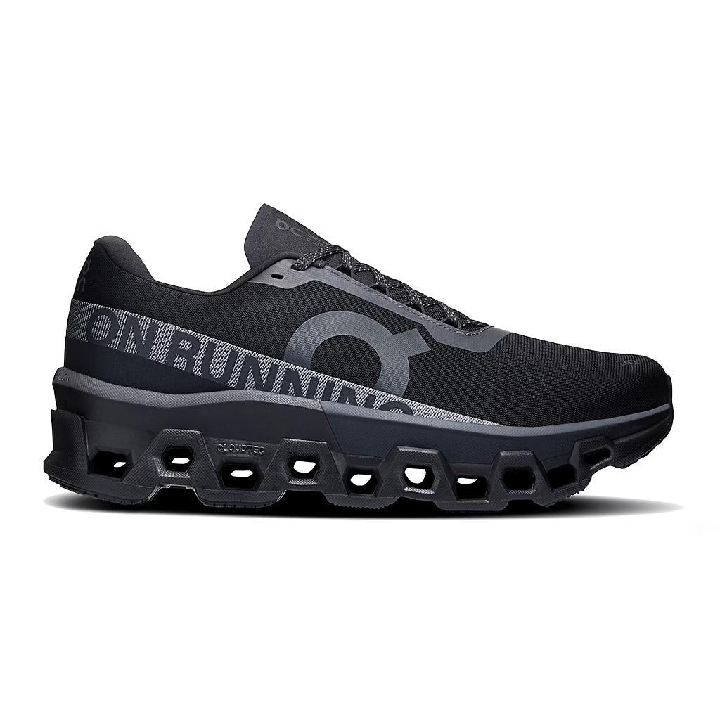 On Deportivos Masculino Running Cloudmonster 2 Black/Black