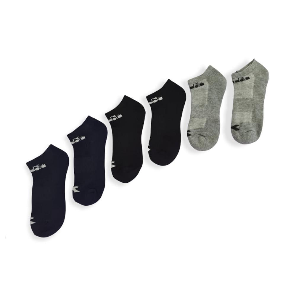 Diadora Medias Asti (Pack X3) Black/Grey/Navy