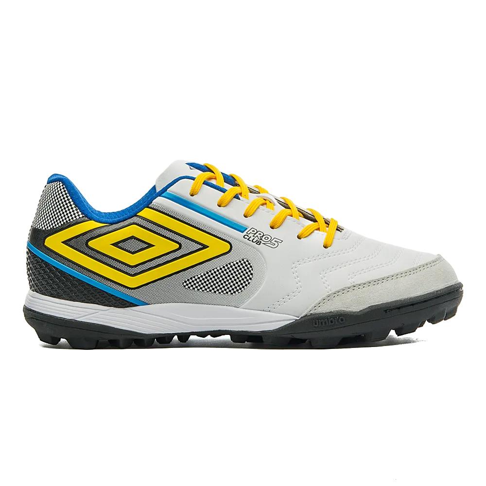 Umbro Society Unisex Futbol Pro 5 Bump Club White/Yellow/Black