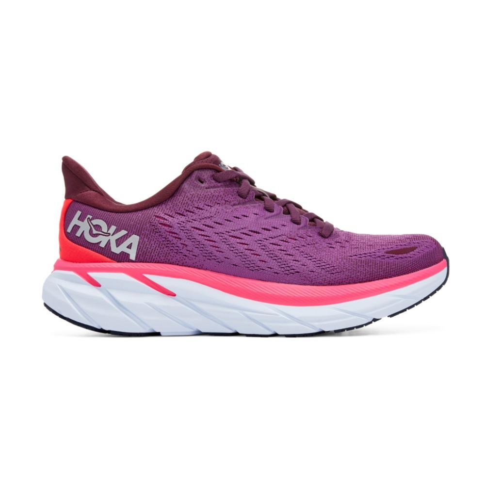 Hoka Running Femenino Clifton 8 Grape Wine/Beautyberry