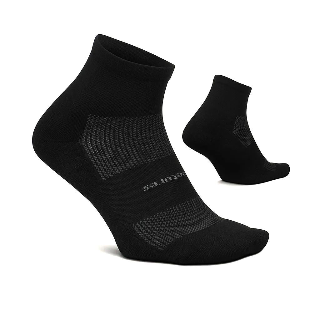 FA25013 Feetures Medias Unisex Running Ultra Light Quarter Black