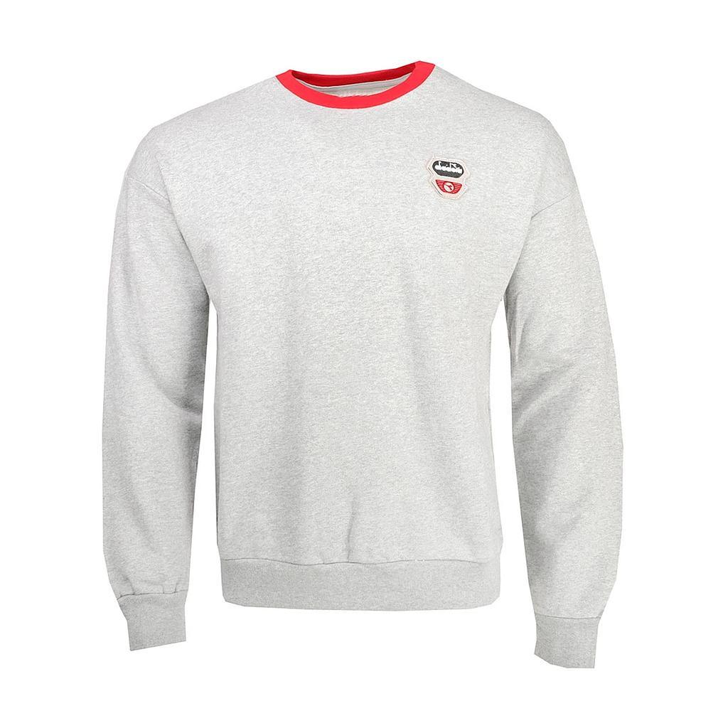 Diadora Sueter Unisex Moda Sweatshirt Crew Atletico Light Middle Grey Melange