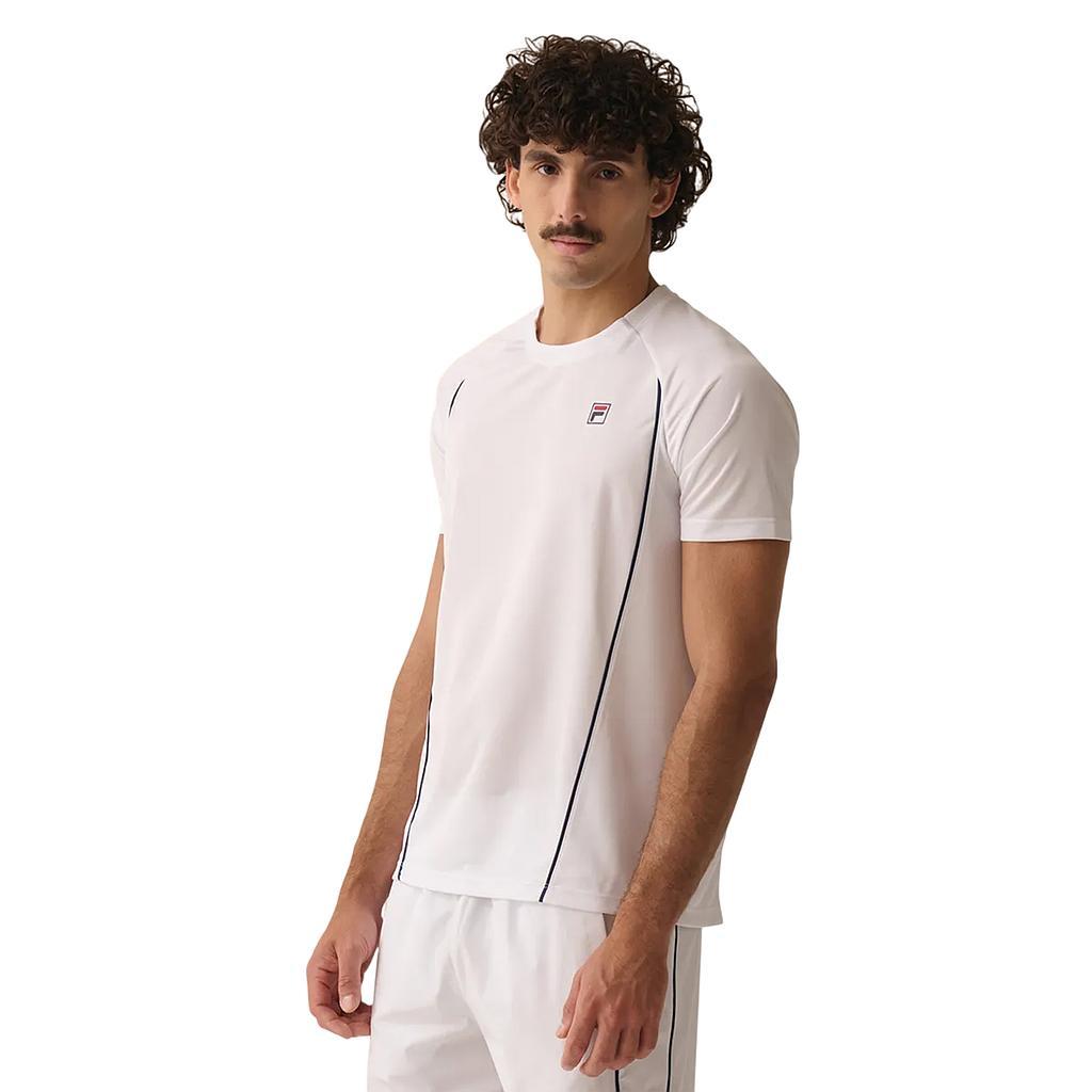 Fila Remeras Masculino Tenis Match White/Navy