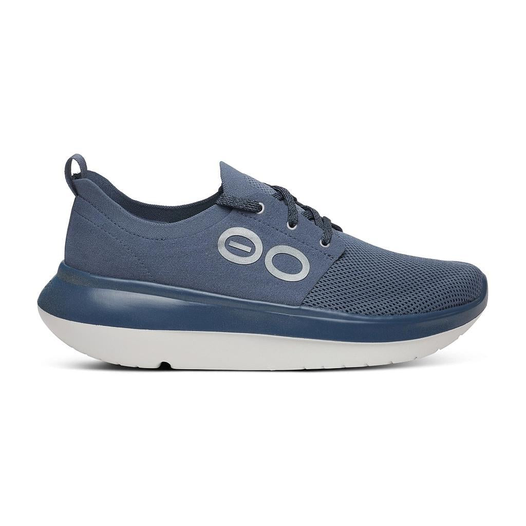 Oofos Deportivos Masculino Active Recovery Oomy Stride White/Moroccan Blue