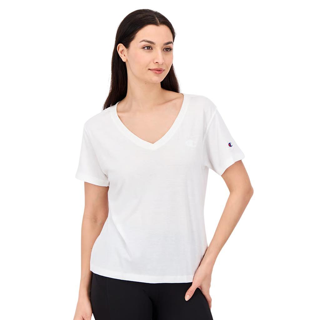 Champion Remeras Femenino Jsy Tee White