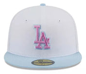 New Era Gorros MLB Los Angeles Dodgers 59Fifty Beige/Violet