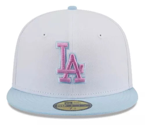 New Era Gorros MLB Los Angeles Dodgers 59Fifty Beige/Violet