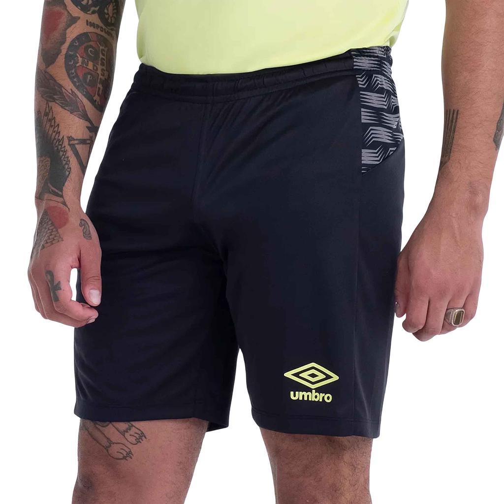 Umbro Shorts Masculino Running Diamond Wave Preto/Grafite