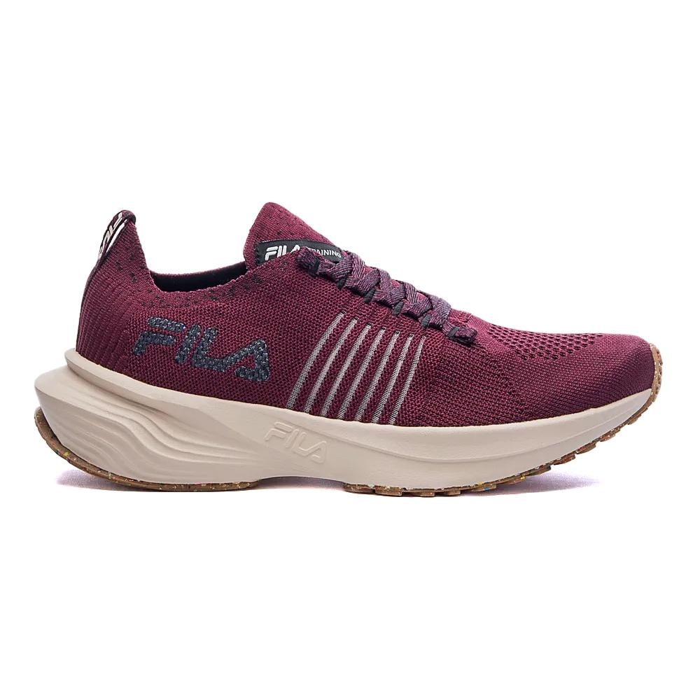 Fila Deportivos Femenino Training Spider Knit Borgonha/Grafito/NeGro
