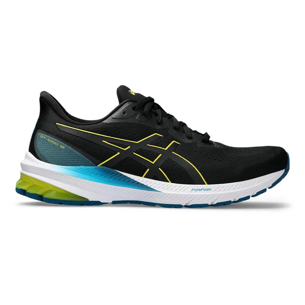 1Asics Deportivos Masculino Running Gt 1000 12 Black/Bright Yellow