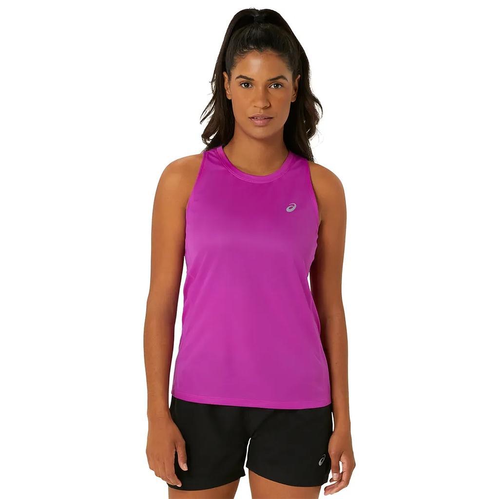 Asics Musculosas Femenino Running Silver Tank Bold Magenta