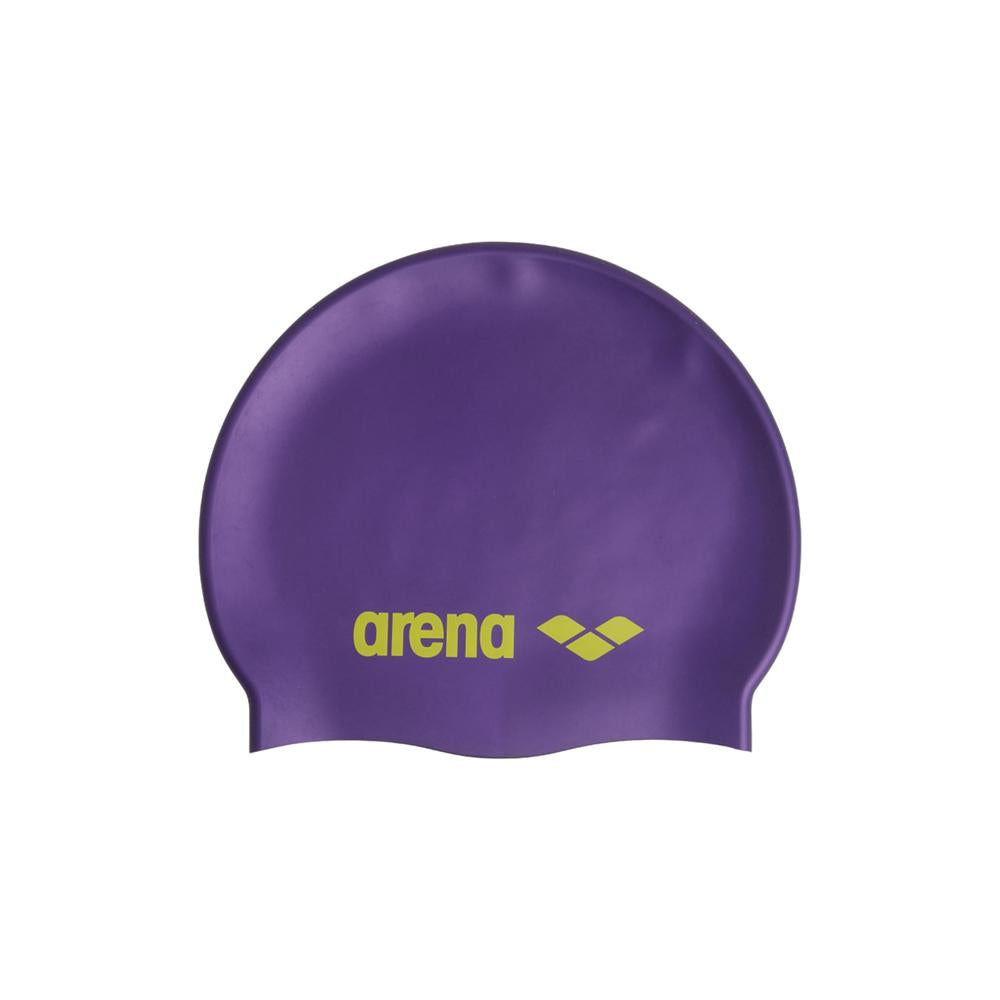 Arena Gorras de Natacion Unisex Natacion Classic Silicone Violet Soft Green