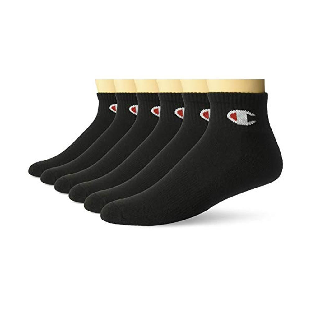 038257132342 CH171 Champion Medias Masculino Ankle 6 Pairs Black