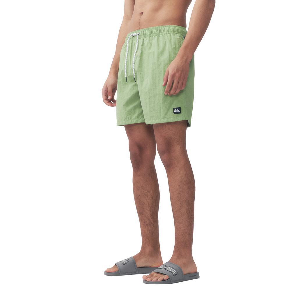Quiksilver Shorts de Baqo Masculino Moda Volley Lisboa Green