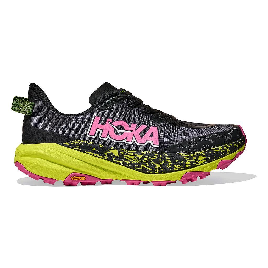 Hoka Deportivos Femenino Trail Speedgoat 6 Black/Neonhokacitrus
