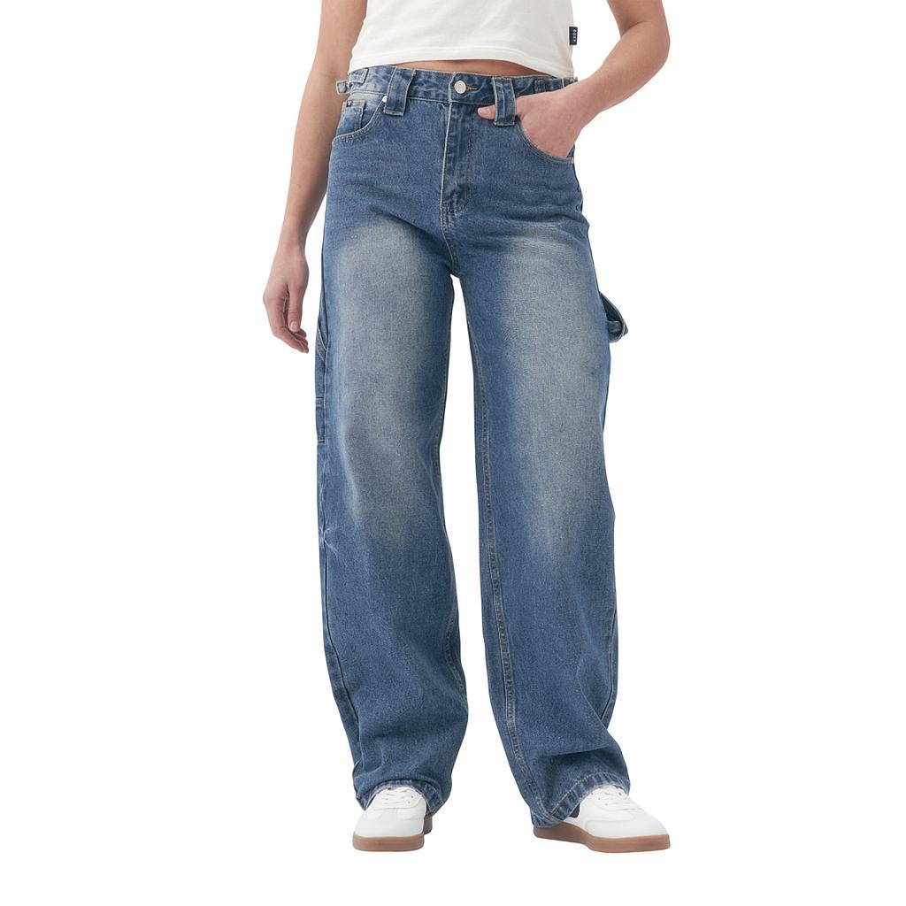 Roxy Jeans Femenino Moda Alma Mid Blue