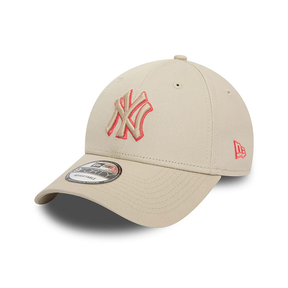 60435240 New Era Gorros MLB 9Forty New York Yankees Light Beige/Pink