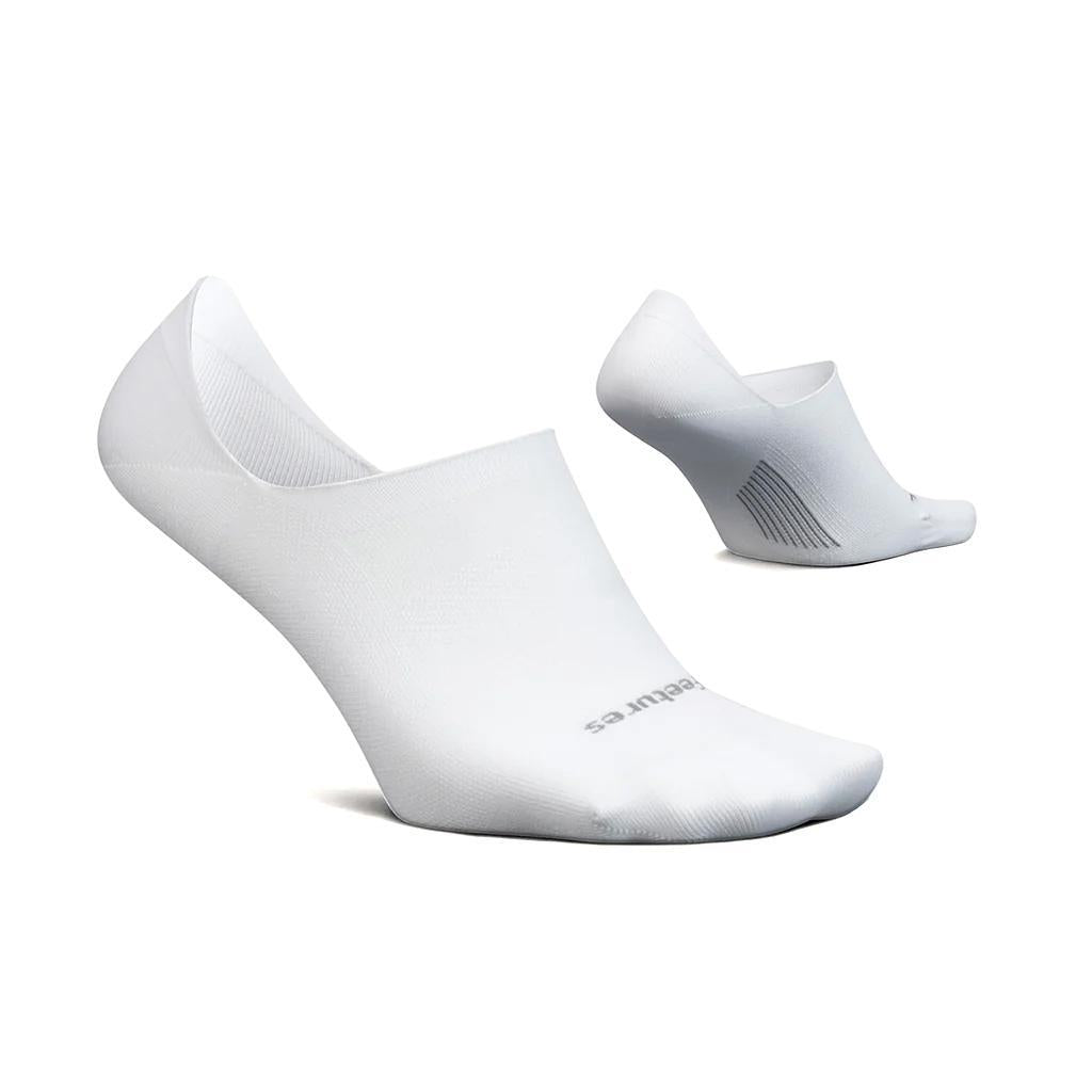 E7511583 Feetures Medias Unisex Running Elite Invisible White