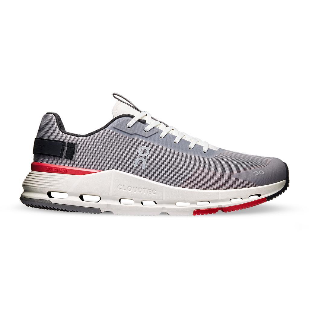 On Deportivos Masculino Running Cloudnova Form 2 Fog/Red
