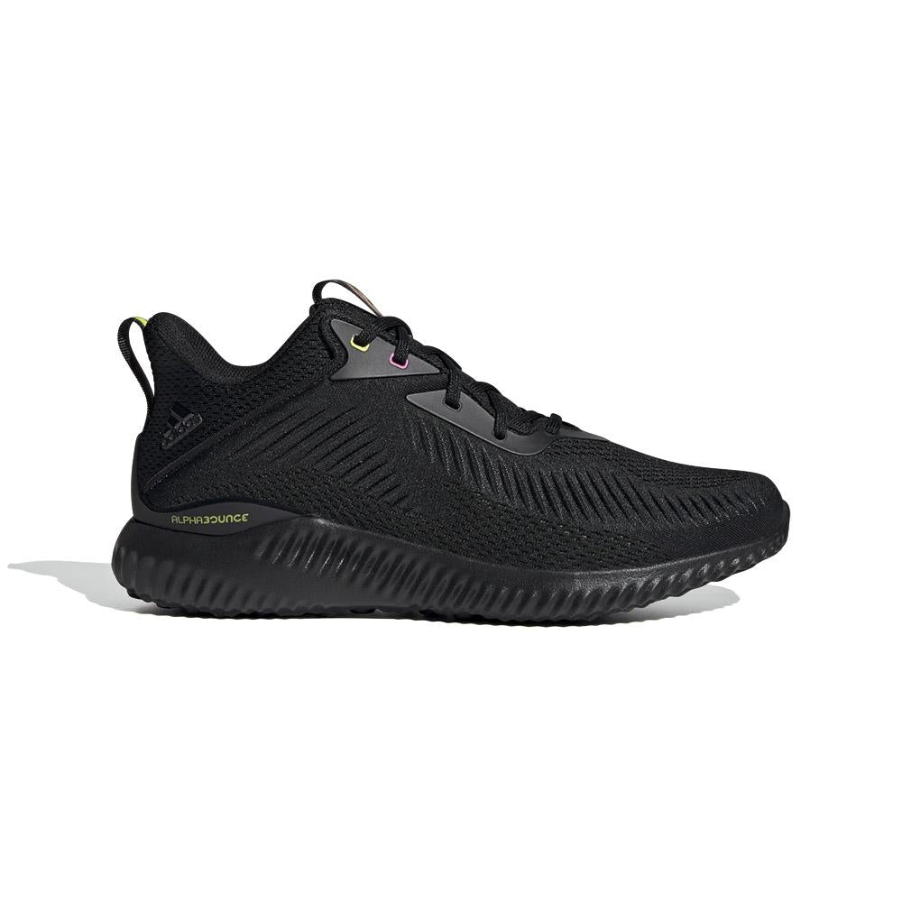 Adidas Unisex Alphabounce Ek Core Black/Core Black/Acid Yellow