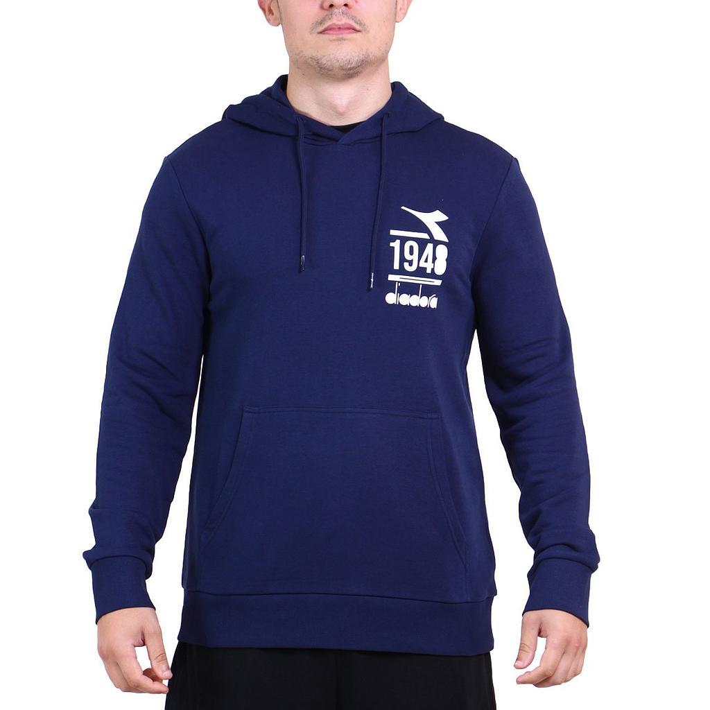Diadora Canguros Masculino Moda Hoodie Ess. Sports Classic Navy