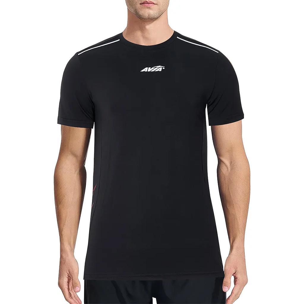 Avia Remeras Masculino Running Arizona Black