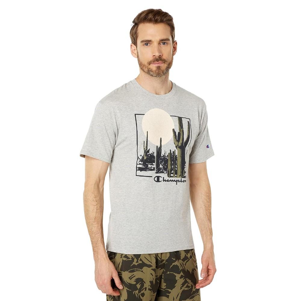 Champion Masculino Short Sleeve Js Oxford Gray