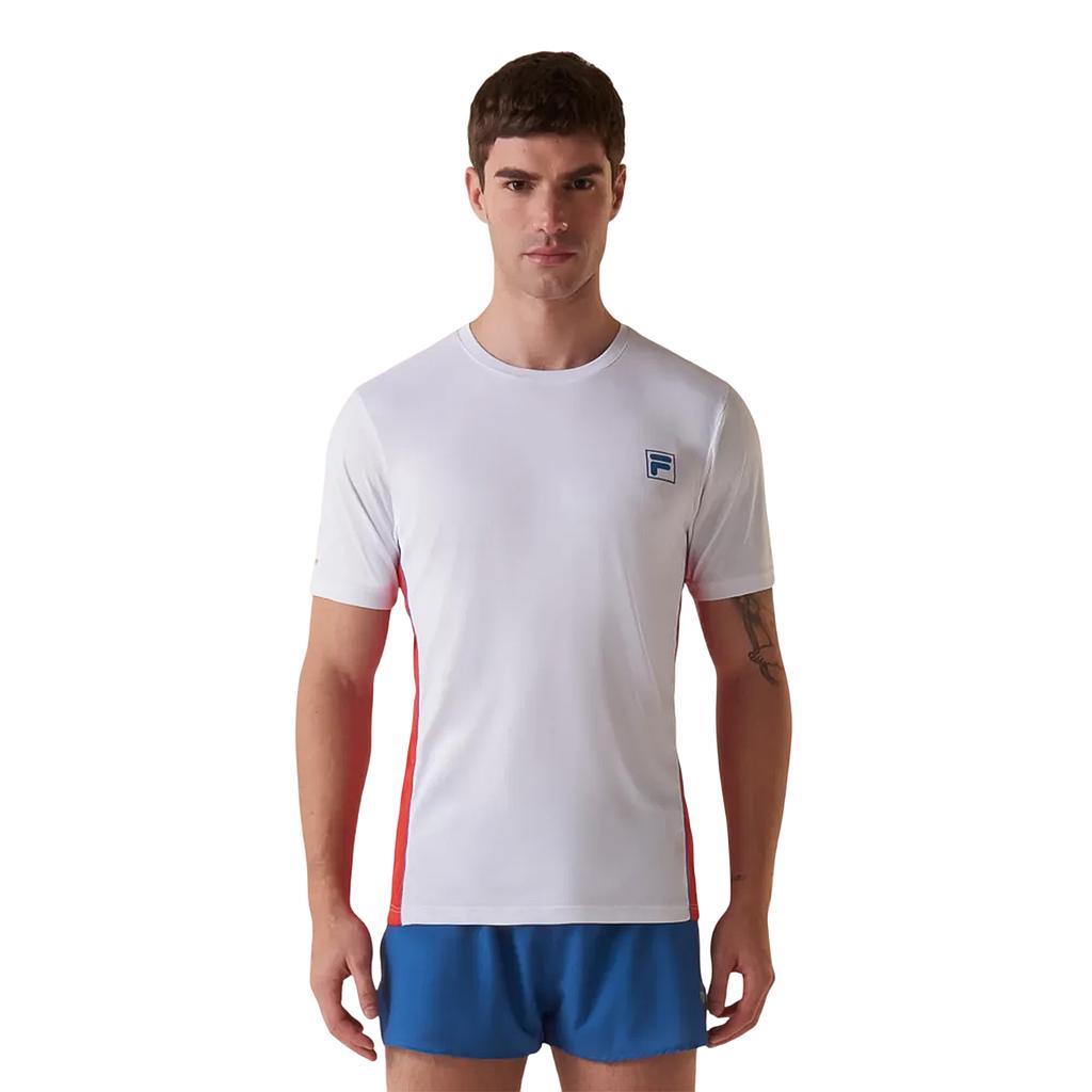 Fila Remeras Masculino Running Carbon Racer White/Red