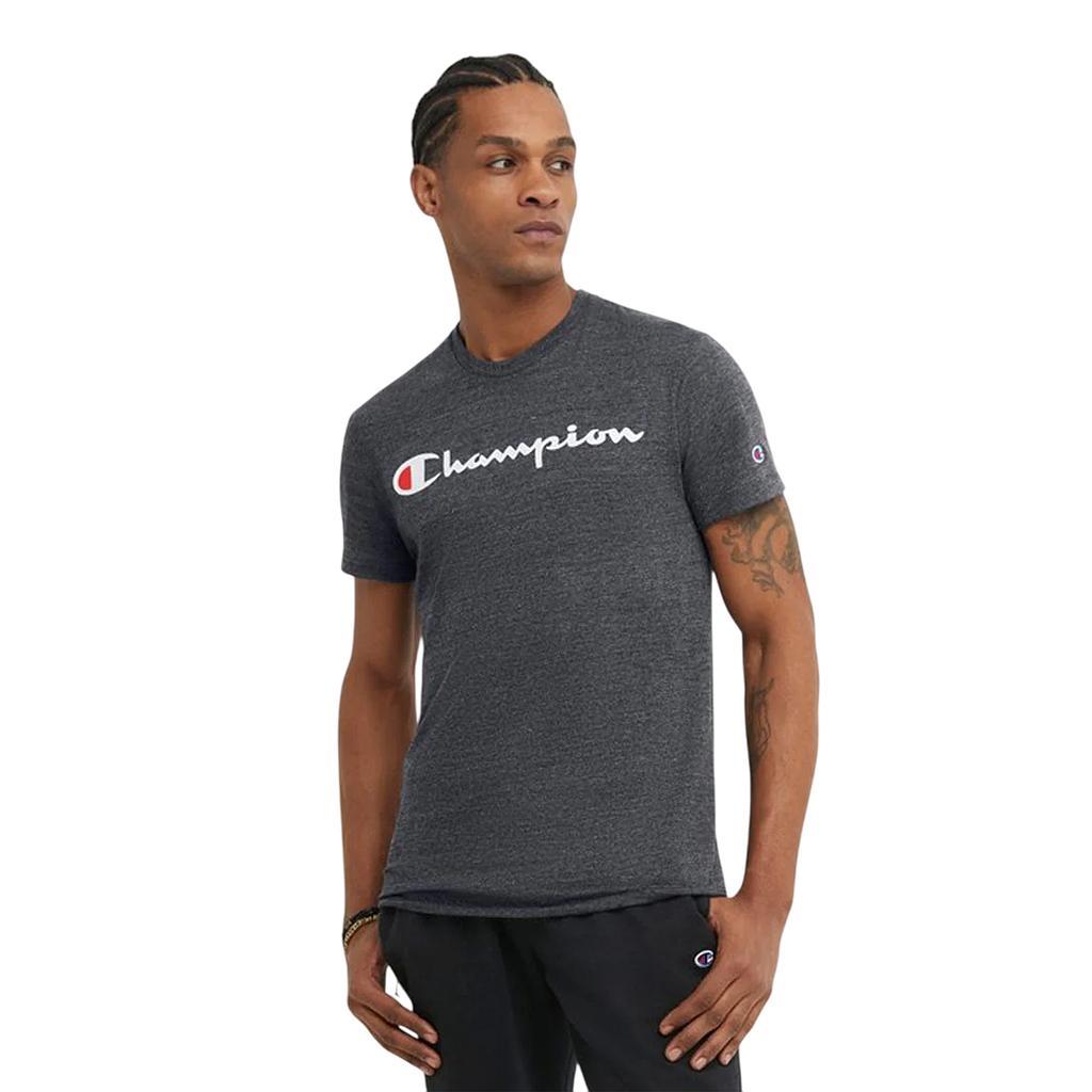 Champion Remeras Masculino Moda Graphic Powerblend Tee Arctic Cold Beige Heath