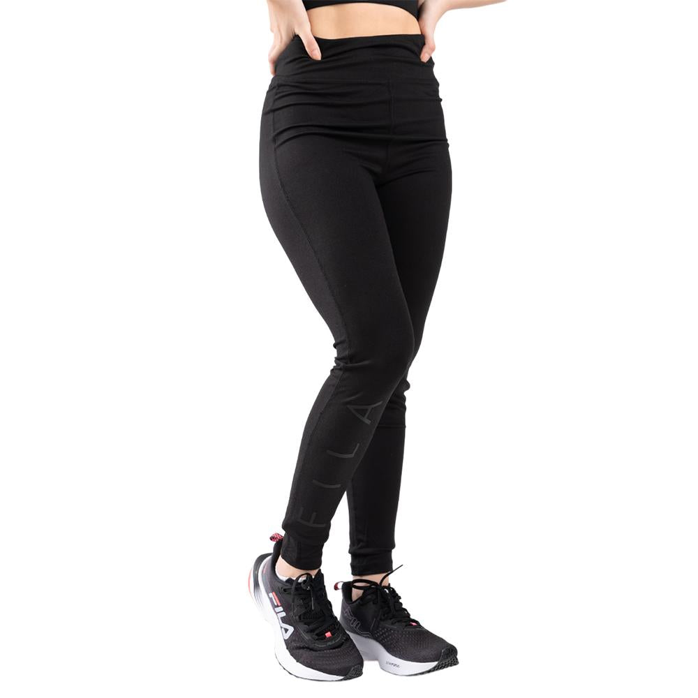 Fila Calzas Femenino Trude Legging Hd Raised Rubber Transfer & Rp Black
