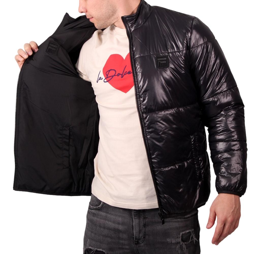 Fila Jacket Masculino Padded Double Black Shine/Black
