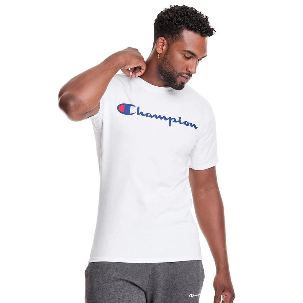 GT23HY06794-045 Champion T-Shirt Masculino Classic Graphic Tee White