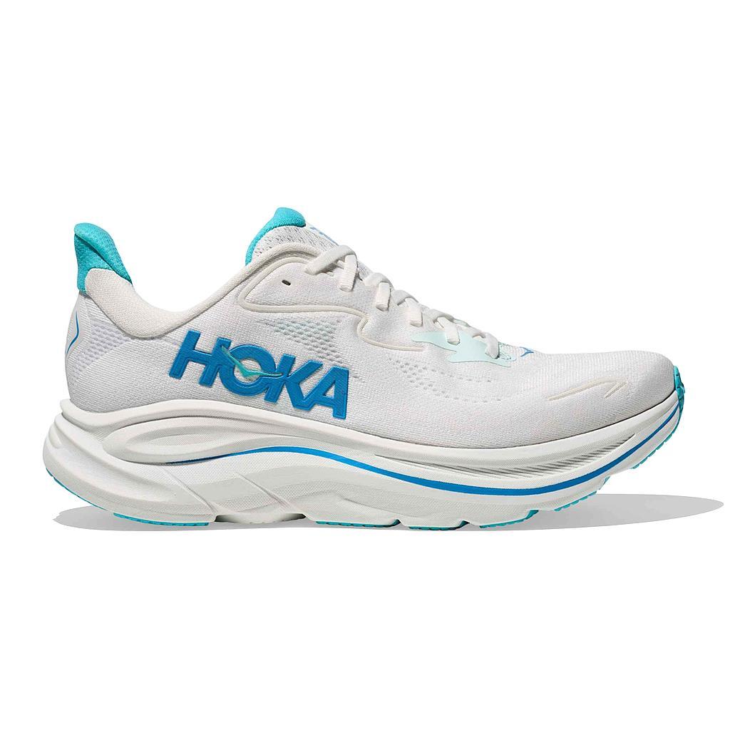 Hoka Deportivos Masculino Running Clifton 10 White/Skywardblue