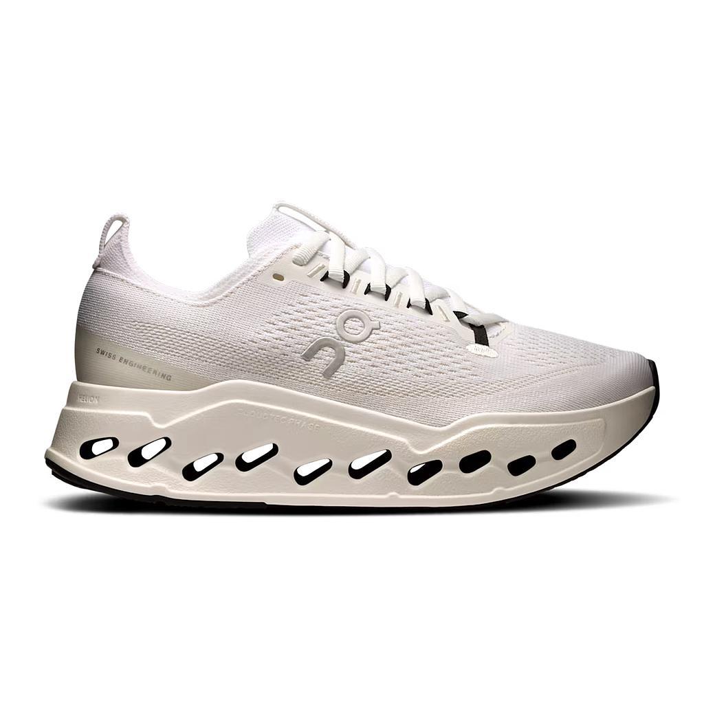 On Deportivos Femenino Running Cloudsurfer Max White/White