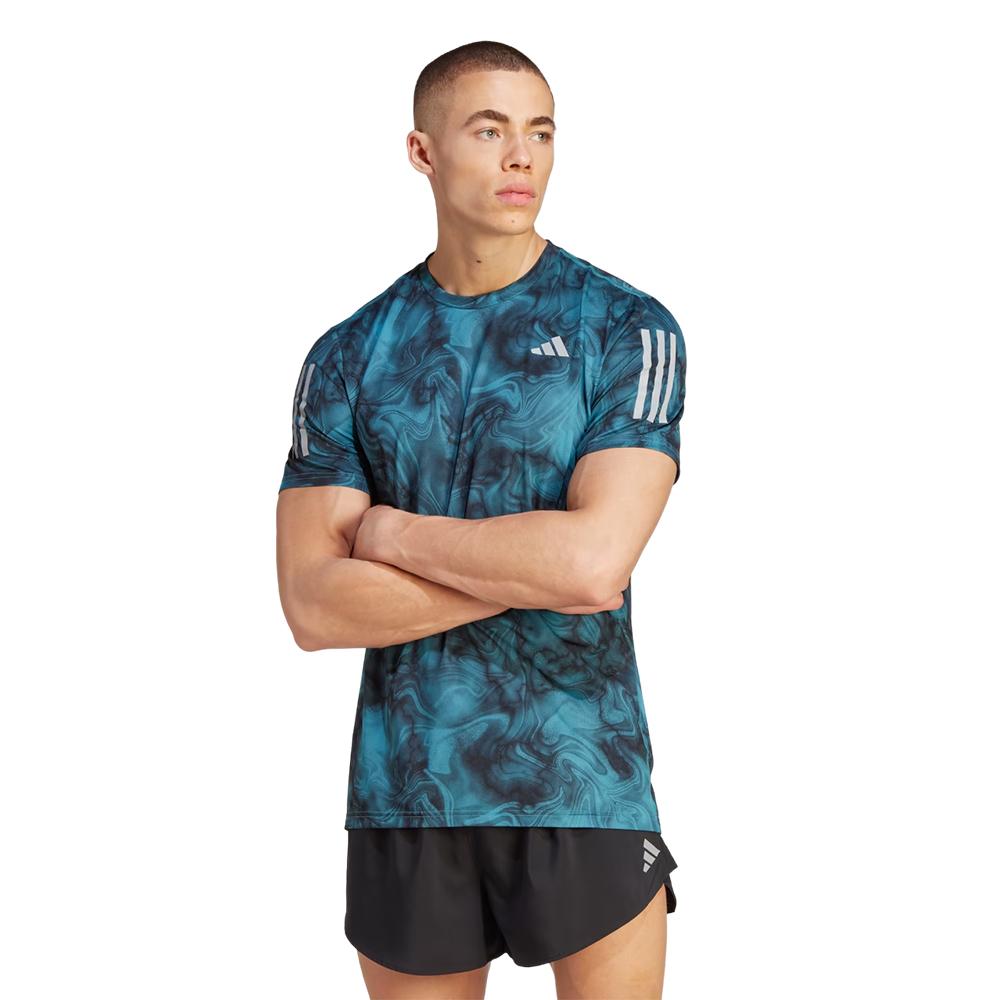 Adidas Remeras Masculino Otr Tee Aop Turquesa