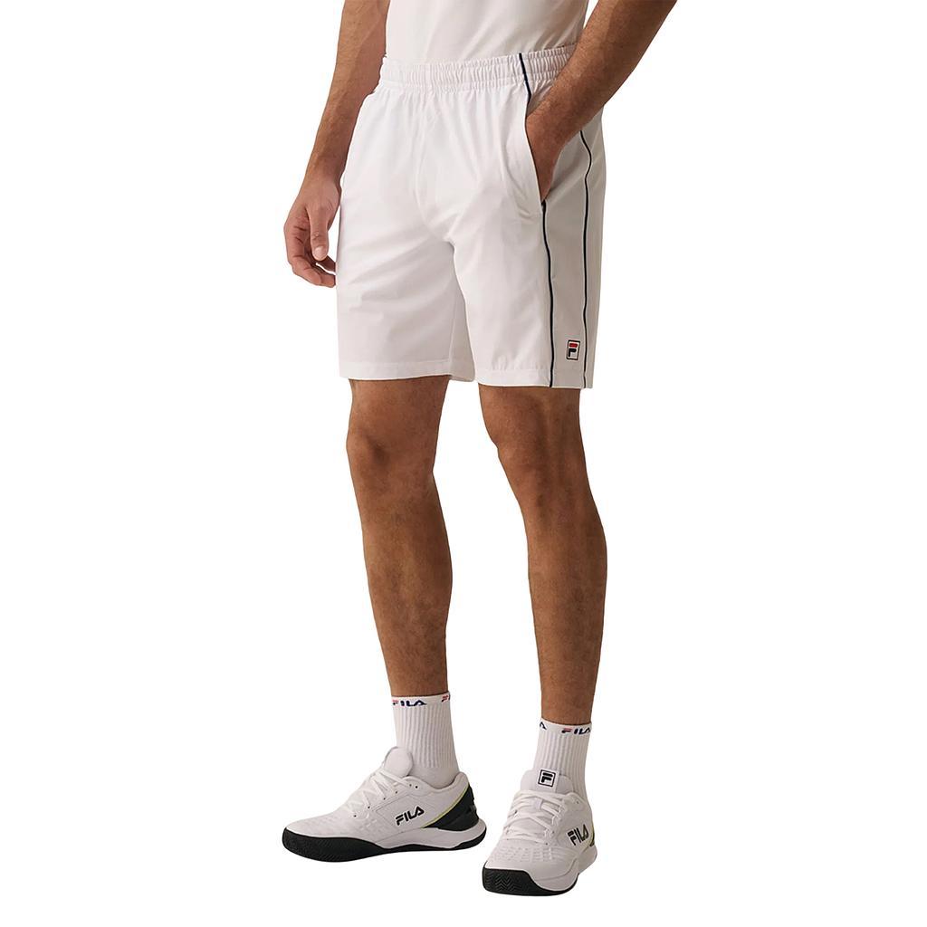 Fila Bermudas Masculino Tenis Match 8 White/Navy