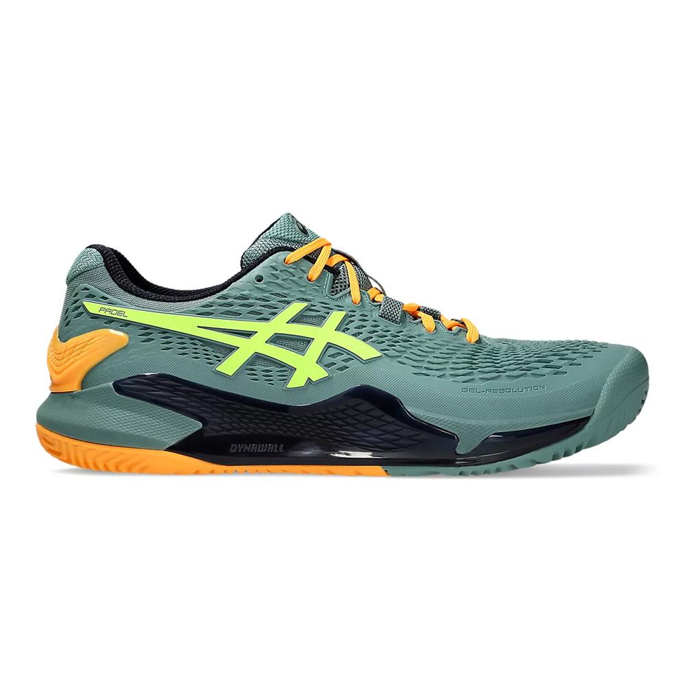 Asics Deportivos Masculino Padel Gel Resolution 9 Celadon/Safety Yellow