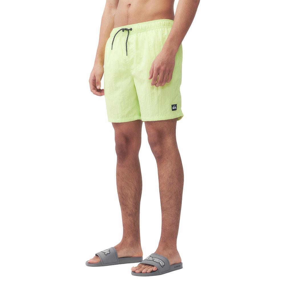 Quiksilver Shorts de Baqo Masculino Moda Volley Paris Yellow